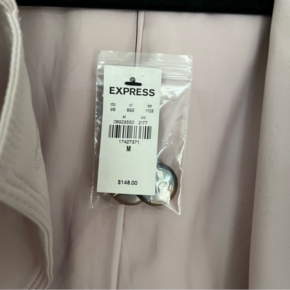 Express pale pink trench coat NWT - Picture 7 of 8